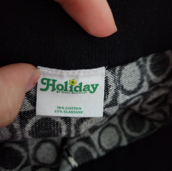 Holiday The Label Emma Mulholland Circle Check Knit Sweater Pants Set - Picture 7 of 11
